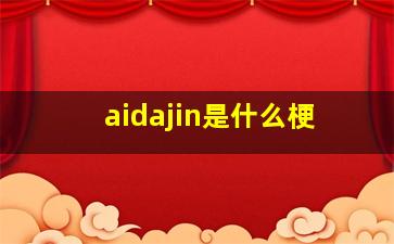 aidajin是什么梗