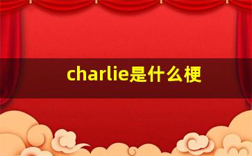 charlie是什么梗