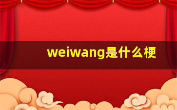 weiwang是什么梗