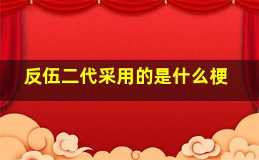 反伍二代采用的是什么梗