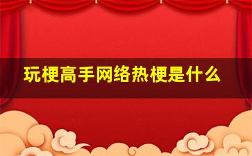 玩梗高手网络热梗是什么